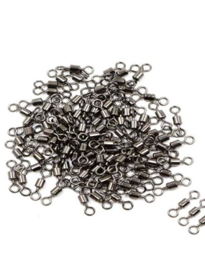100pcs Fishing Barrel Bearing Rolling Swivel