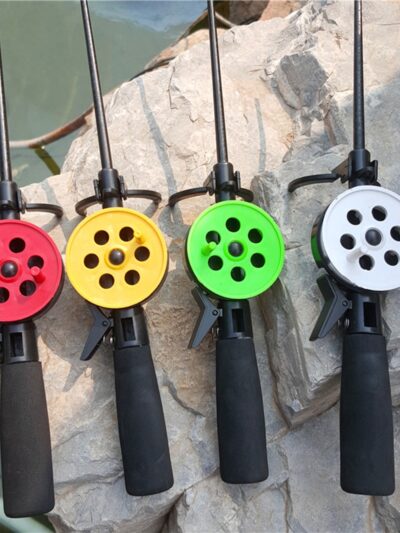 Ice Fishing Rod With Reel (random color shipped)