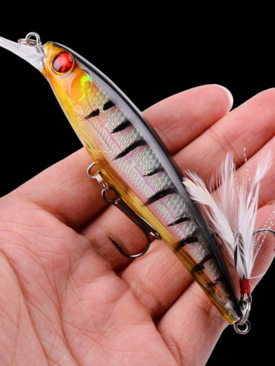 1PCS Laser Minnow Lure crankbait swimbait