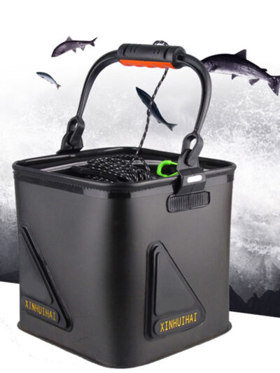 Fishing Bucket Box Folding Storage Container Carrier EVA