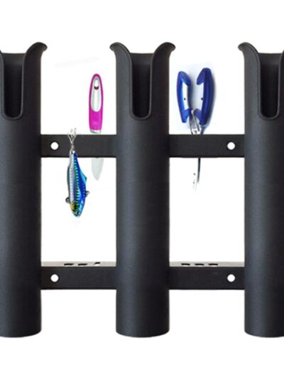 Multifunctional Vertical 3-Link Fishing Rod Holder