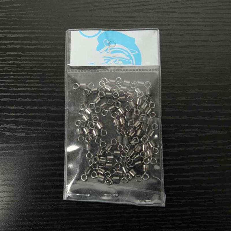 100pcs Fishing Barrel Bearing Rolling Swivel - Image 5