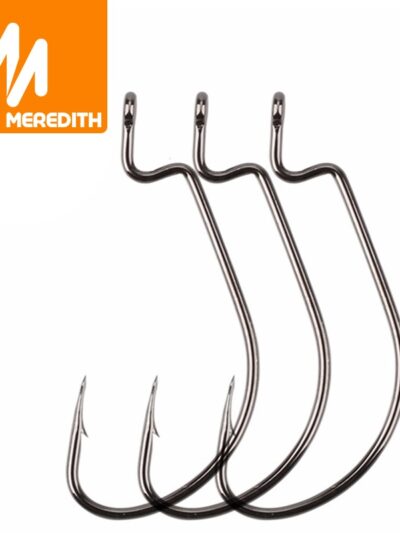 MEREDITH 50pcs/lot Fish Hooks High Carbon Steel