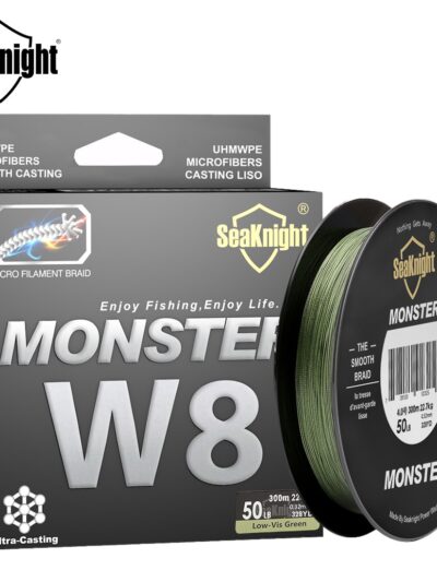 SeaKnight Brand MONSTER W8 Fishing Line 150M 300M 500M 8 Strands Braided Fishing Line Multifilament PE Line 15 -100LB