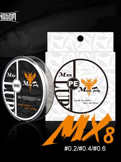 Kingdom Micro Fly Fishing Lines 100m 8 Strands Braided PE Japan Monofilament Fishing Line