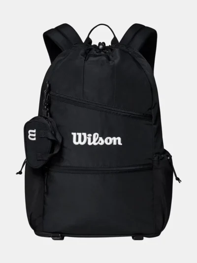 Wilson Black Drawstring Backpack