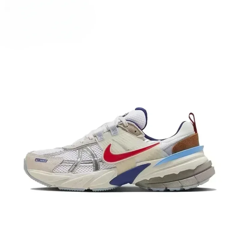 Nike V2K Run Metallic Silver Gym Red University Blue - Image 7