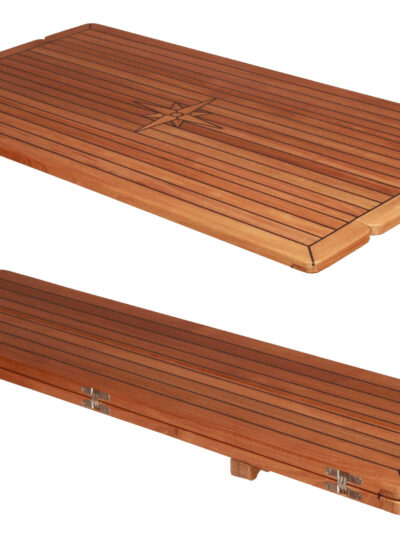 Rectangular Folding Wing Teak Table Top