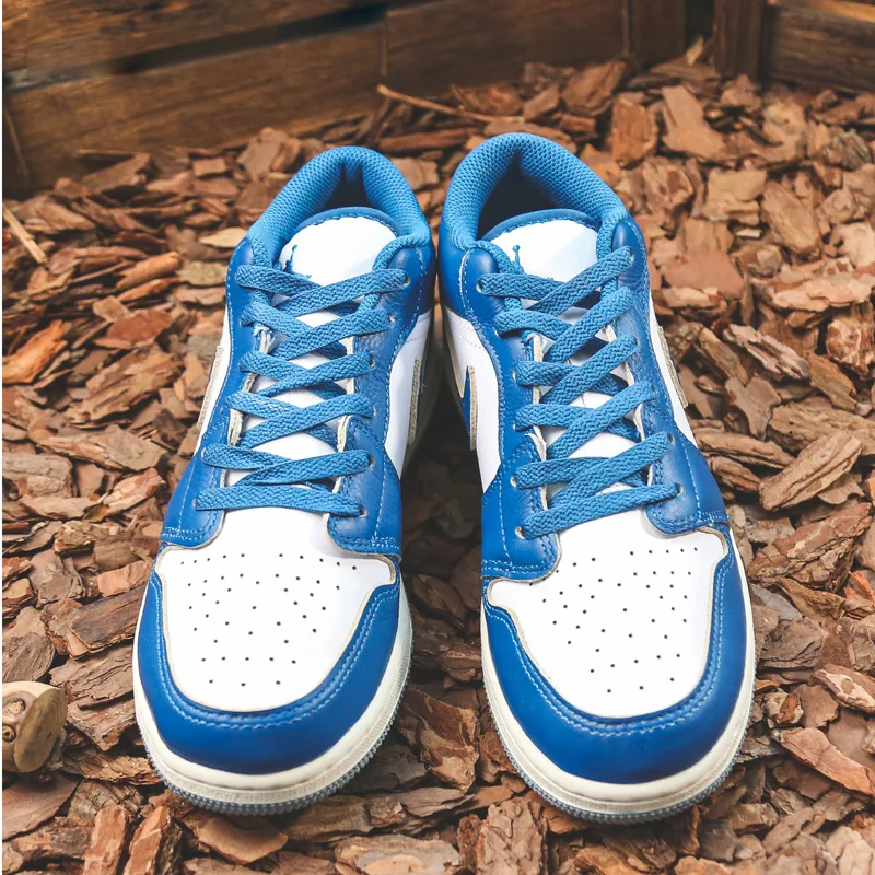 NIKE Air Jordan 1 Low AJ1 Blue and White - Image 5