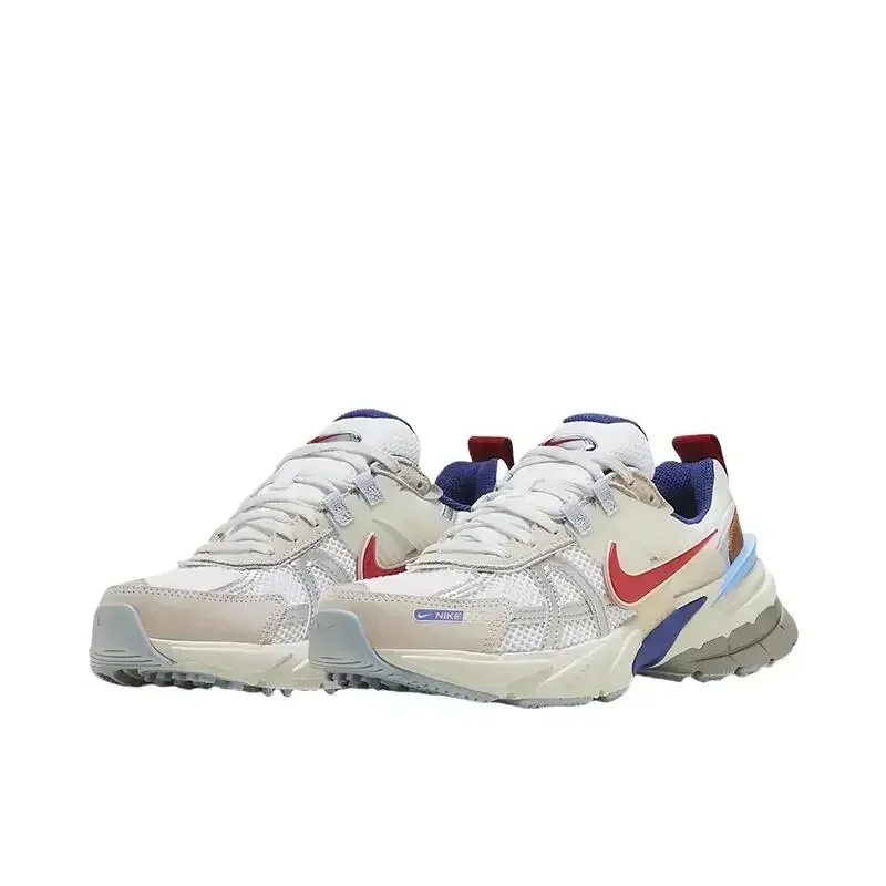 Nike V2K Run Metallic Silver Gym Red University Blue - Image 4