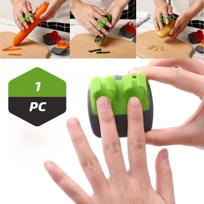 1 Easy and Convenient Black Green Peeler, Sharp Blade, Non Slip Grip, Suitable for Kitchen and Camping - Image 2