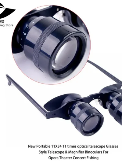 Binoculars Opera Theater Concert Fishing Portable 11X34 11 times optical telescope Glasses Style Telescope Magnifier Binoculars
