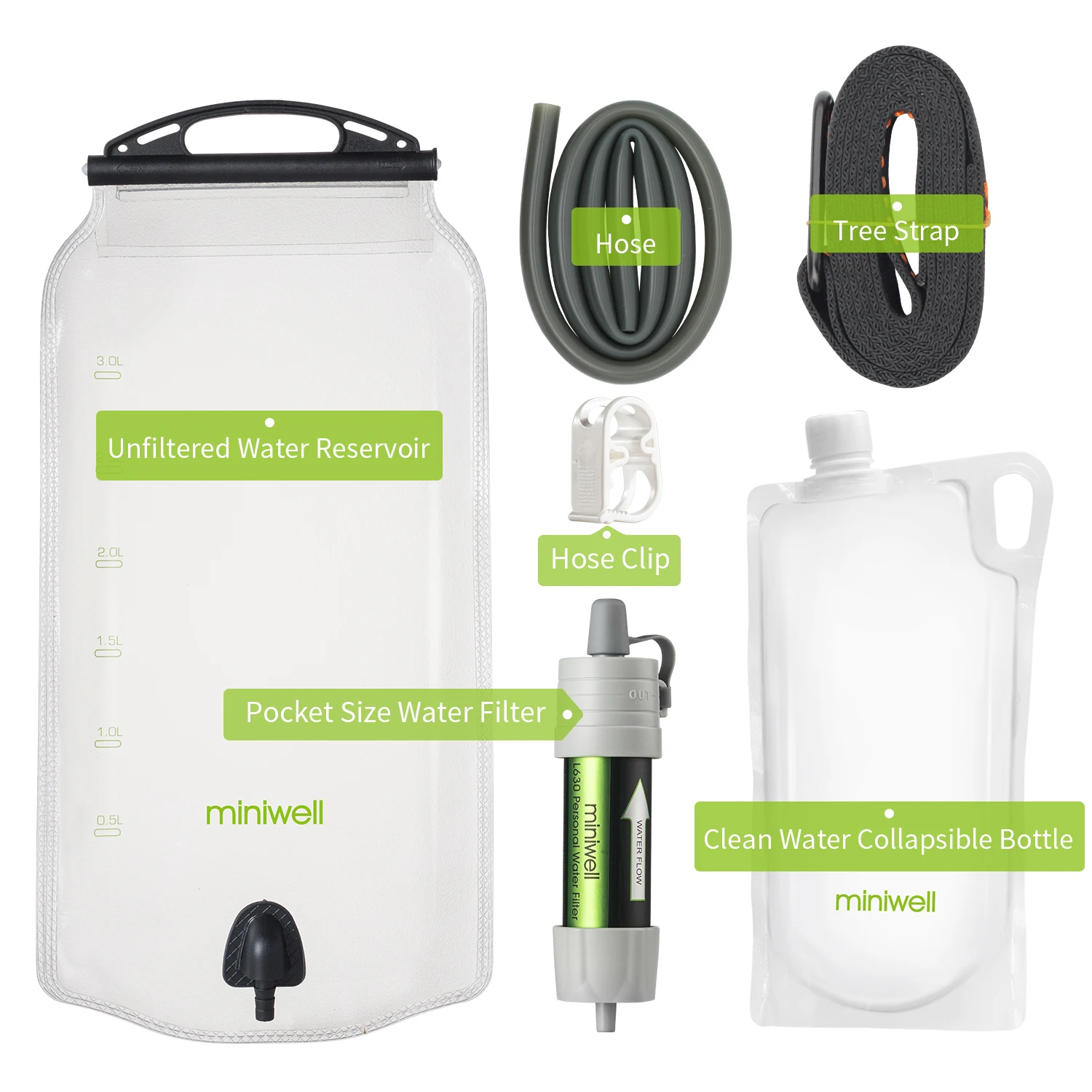 miniwell L630 portable Water Filter equipment for military survival kits - Image 6