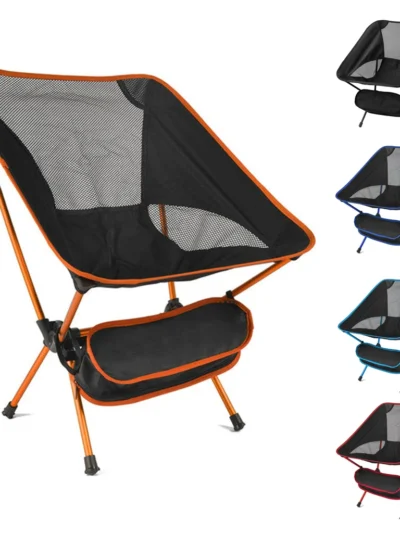 Folding Chair Ultralight Detachable Portable Lightweight Chair Folding Extended Seat Fishing Camping Home BBQ Garden Hiking