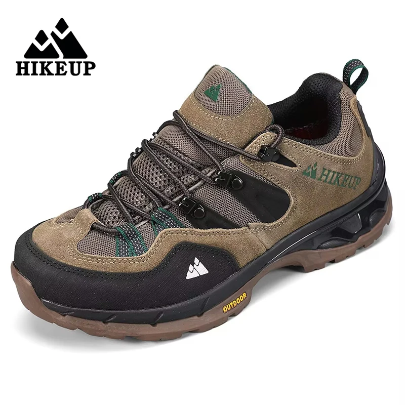 HIKEUP Non-slip Wear Resistant Outdoor Hiking Shoes Breathable Splashproof Climbing Men Sneaker Trekking Tourism Mountain Shoes - Image 7