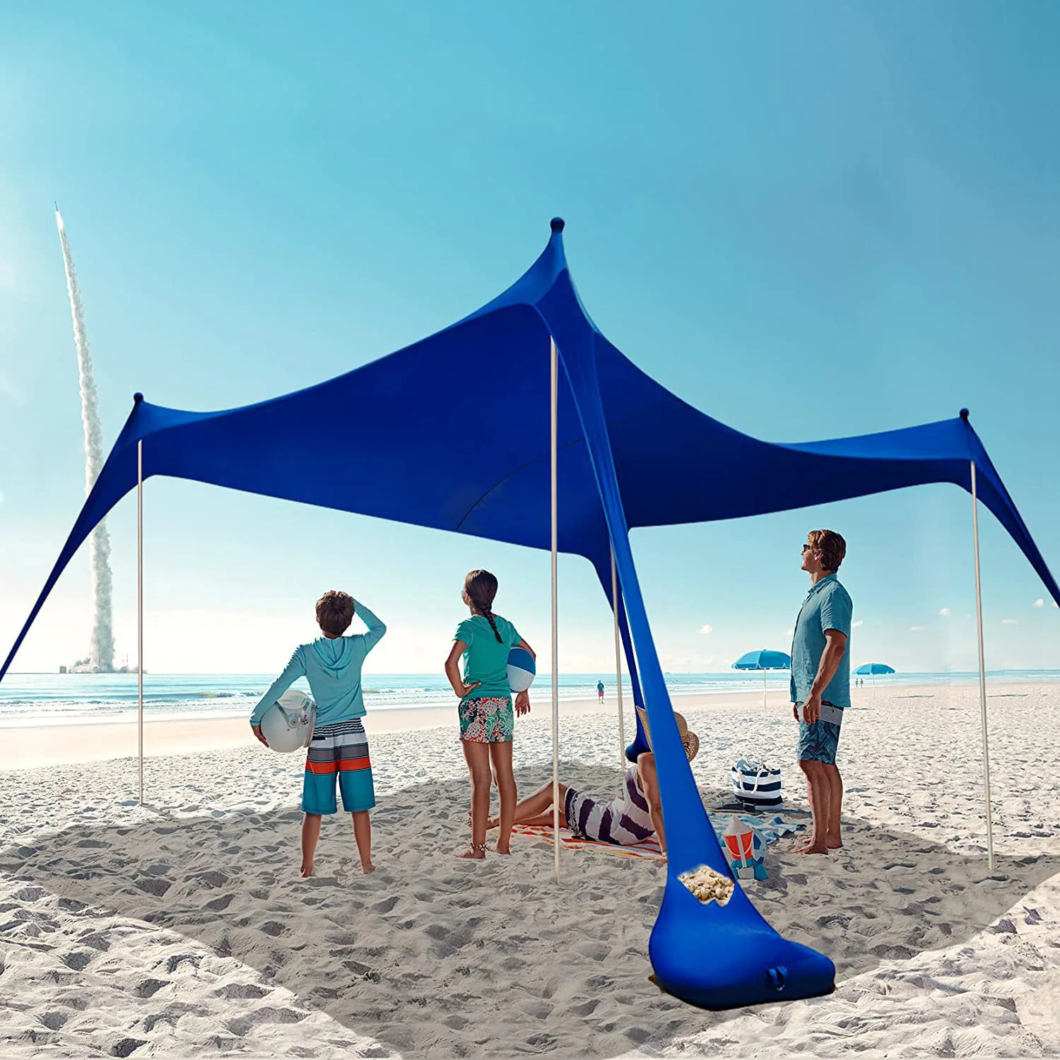Outdoor Lawn and Beach Leica Canopy Tent Portable Lawn Camping Fishing Tent Outdoor Sun Protection and Cooling Large Size - Image 6