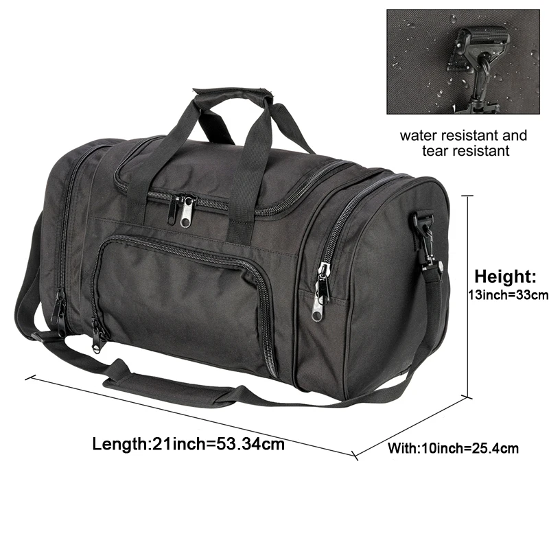 Military Tactical Travel Bag Men Outdoor Handbag Sports Luggage Bags Weekend Gym Hiking Trekking Bag with Shoes Compartment - Image 6