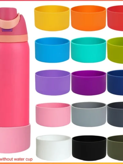 32oz Silicone Water Bottle Boot Anti-Slip Bottom Cover Bottom Protector Protective Bottom Base for Owala Flask Water Bottle