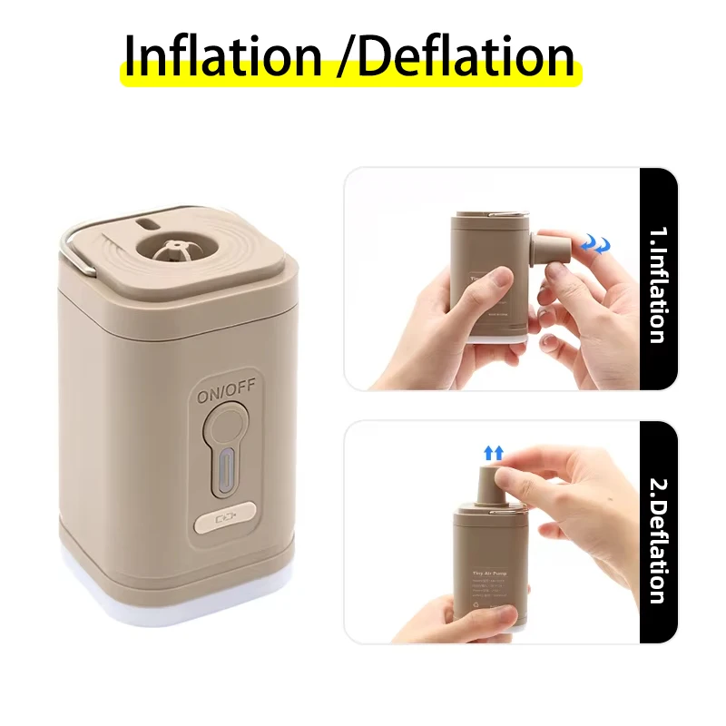 TARKA Camping Portable Electric Air Pump Wireless Air Compressor Inflator Deflator Pumps Air Cushions Beds Boat Swimming Ring - Image 5