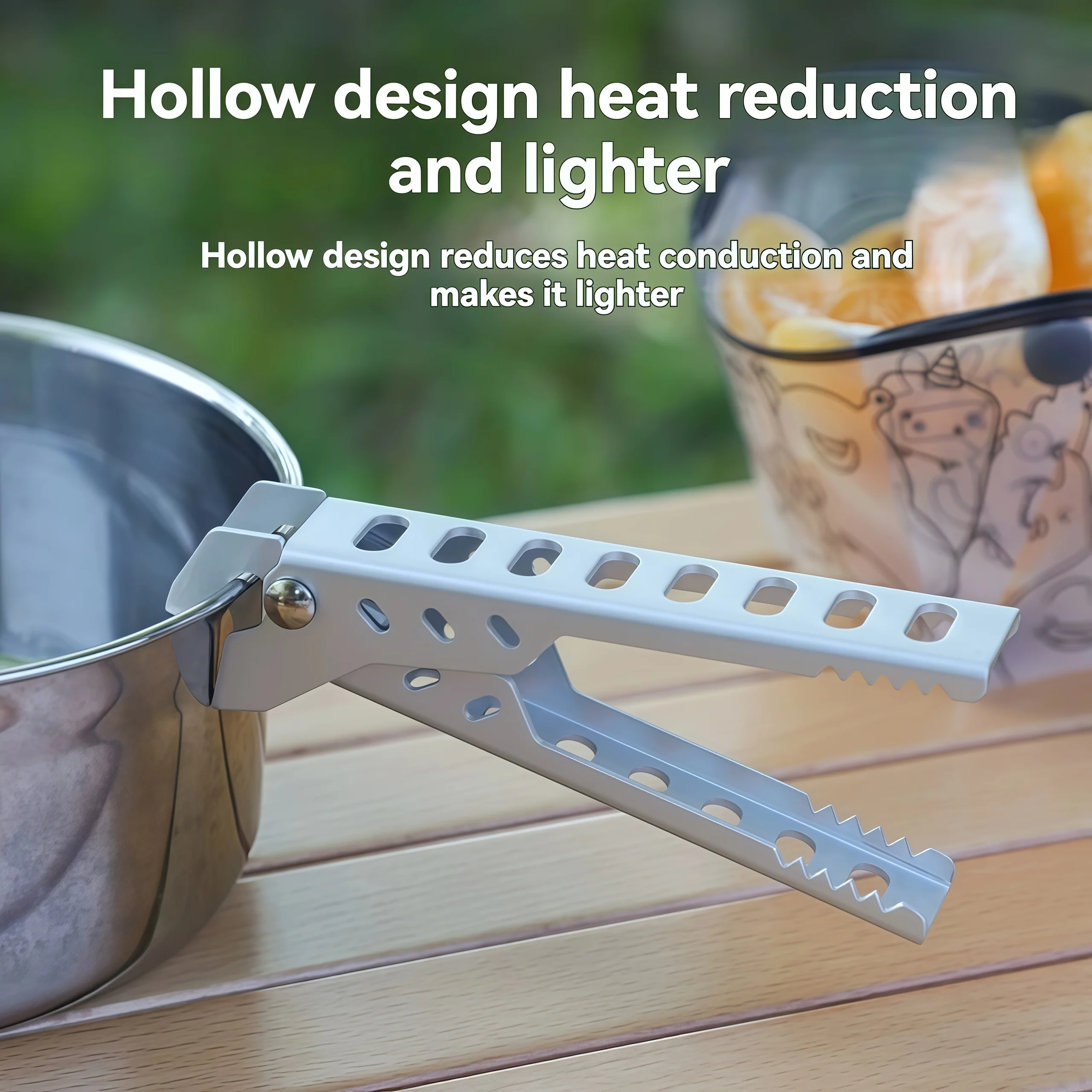 Heat-Resistant Alloy Pot Clip - Anti-Scalding Bowl Gripper for Kitchen & Outdoor Cooking, Food Safe Dish Clamp Accessory - Image 2