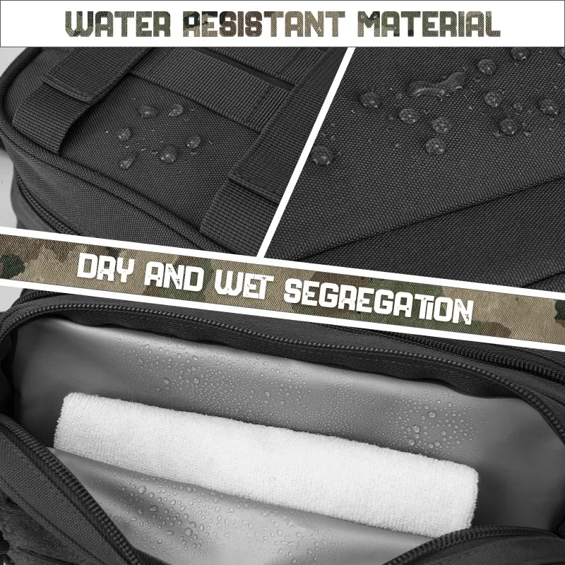 Toiletry Bag For Men Hygiene Bag Mens Shaving Kit Travel shower Bag Waist BackpackTool Molle Pouches Small Dopp Kit belt bag - Image 3