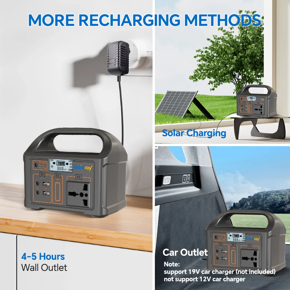 Gaiaray 100W Portable Power Station 220V/110V Power Bank 76.8Wh Solar Power Generator LiFePO4 Outdoor Energy For Camping Travel - Image 5
