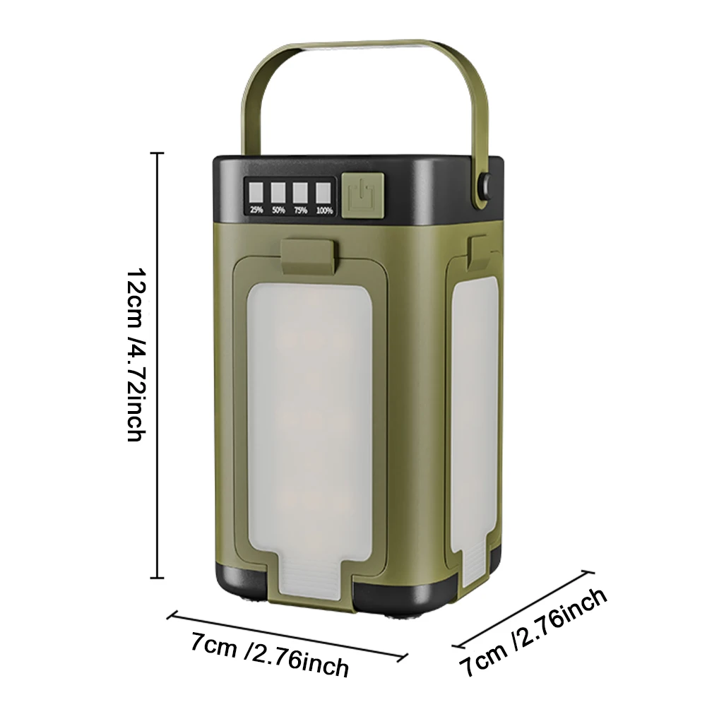 Rechargeable Lantern Power Bank Solar Camping Lantern Portable Flashlight LED Tent Light for Camping Hiking Fishing - Image 5