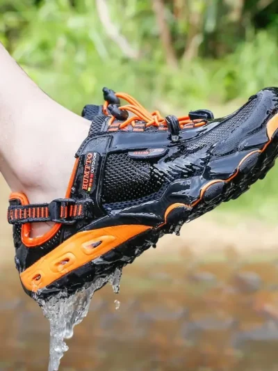 HUMTTO Summer Wading Hiking Shoes for Men Outdoor Man Sneakers Breathable Quick Drying Sports Trekking Beach Barefoot Mens Shoes