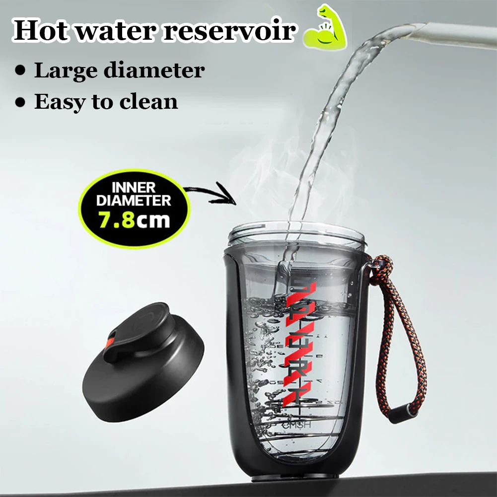 590ml Drink Shake Bottle with Shaker Ball Fitness Water Cup Leak Proof Whey Protein Powder Mixer Bottle for Indoor Outdoor - Image 4