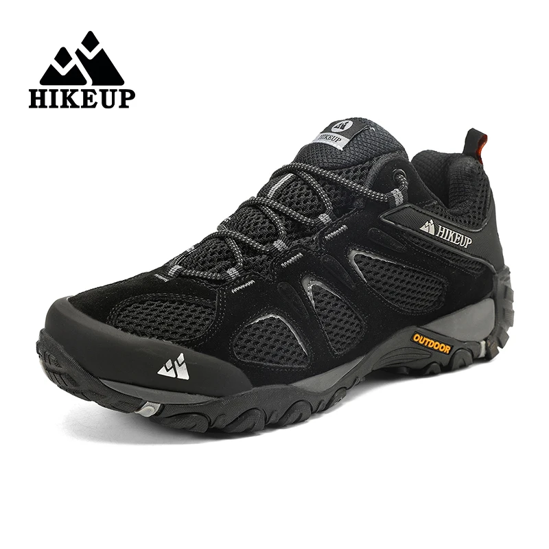 HIKEUP New Non-slip Wear Resistant Men‘s Outdoor Hiking Shoes Breathable Splashproof Climbing Men Sneaker Hunting Mountain Shoes - Image 9