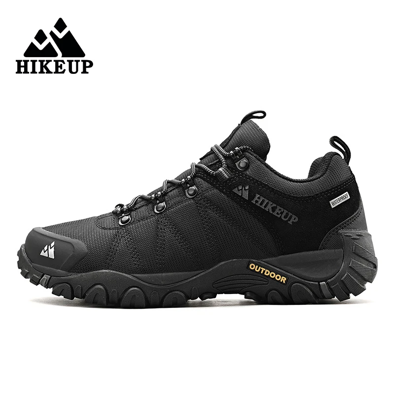 HIKEUP Non-slip Men Hiking Shoes Breathable Outdoor Wear Resistant Splashproof Climbing Men Sneaker Tourism Mountain Shoes - Image 7