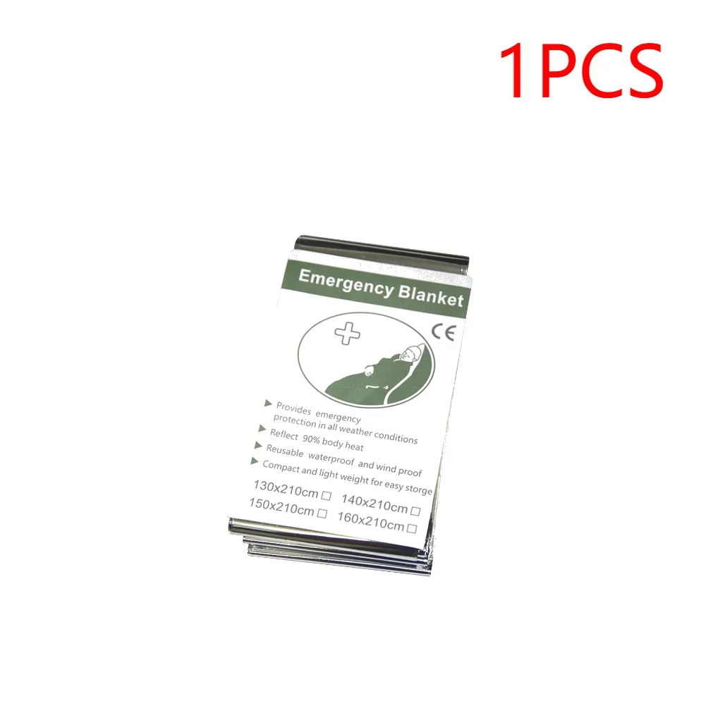 1-20PCS Emergency Blanket Outdoor Survival First Aid Kit Windproof Insulation Lifesaving PET Keep Foil Thermal Rescue Blanket - Image 14