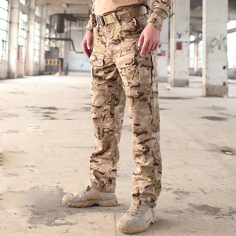 Trueguard Multicam TRU 1/4 Zip Combat Pants Multicam Arid 65/35 Poly Cotton Ripstop Combat Pants MCA Frog Suit Pants