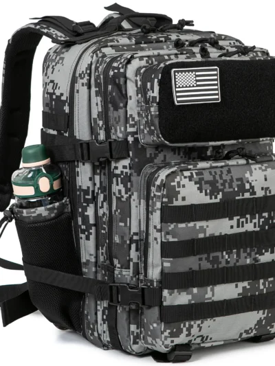45L Tactical Backpack survival Bag Hunting MOLLE Backpack GYM For Men EDC Outdoor Hiking Rucksack Witch Bottle Holder