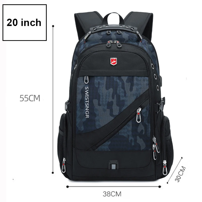 Brand Men's Backpack Anti-theft Waterproof 17inch Laptop Backpacks USB Charging Business Travel Backpack School Bag Male Mochila - Image 14