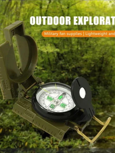 Hiking Compasses Outdoor Lensatic Compass Waterproof Hand Held Compasses for Survival Backpacking Orienteering