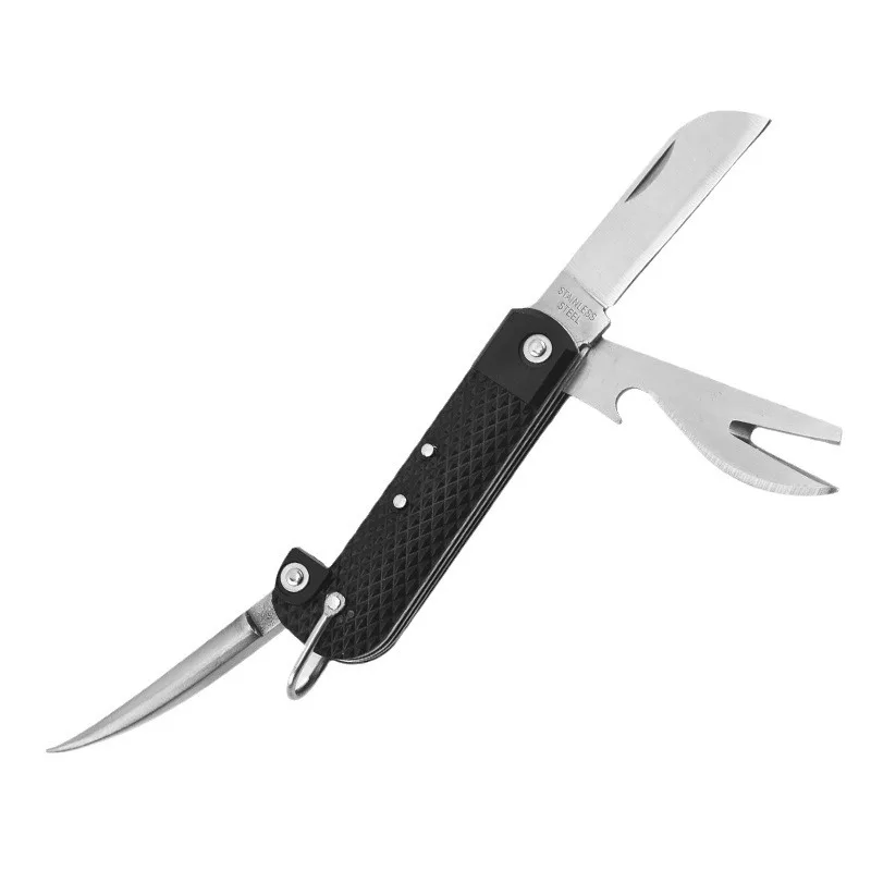 Outdoor Camping Portable Stainless Steel Foldable Spoon Fork Knife Bottle Opener Combo Set Cutlery Home Multitool Tableware - Image 7