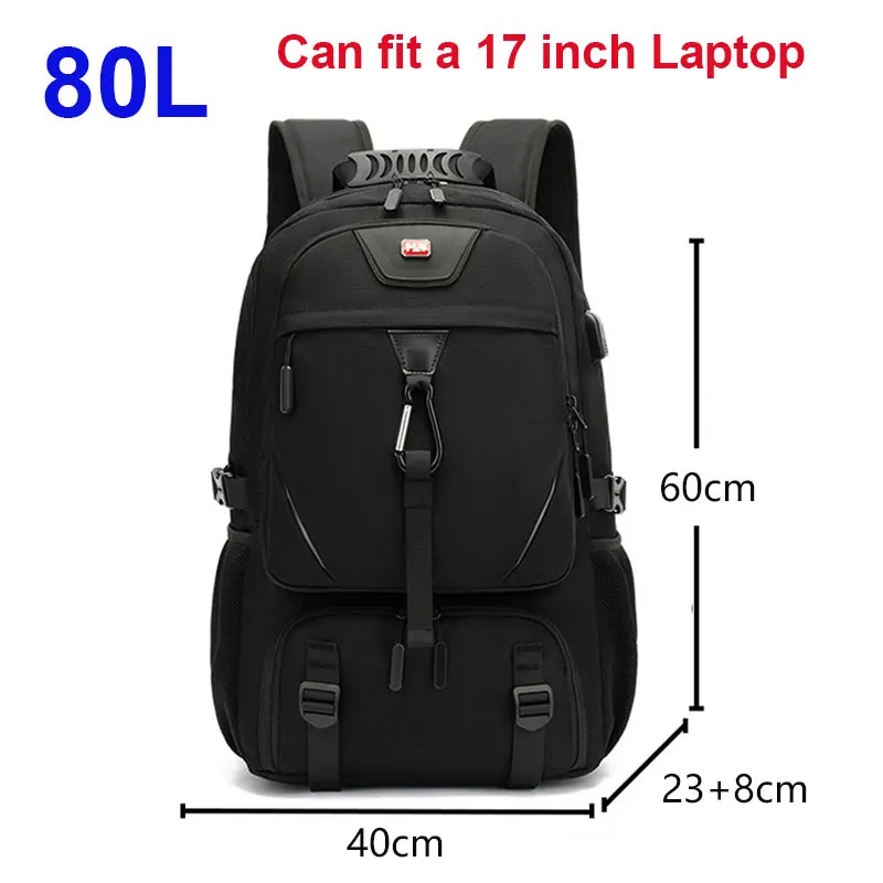 50L 60L 80L Travel Backpack for Women and Men Large Capacity Outdoor Waterproof Men's Business Trip Backpacks Women's Laptop Bag - Image 7