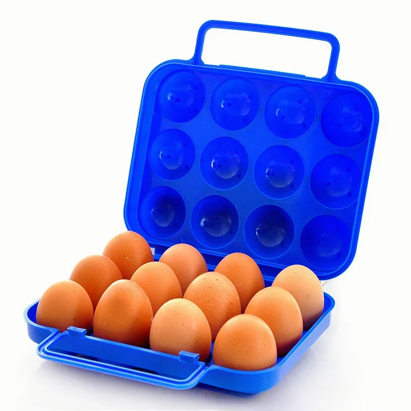 2/4/6/12 Grid Egg Storage Box Portable Egg Holder Container for Outdoor Camping Picnic Eggs Box Case Kitchen Organizer Case - Image 2