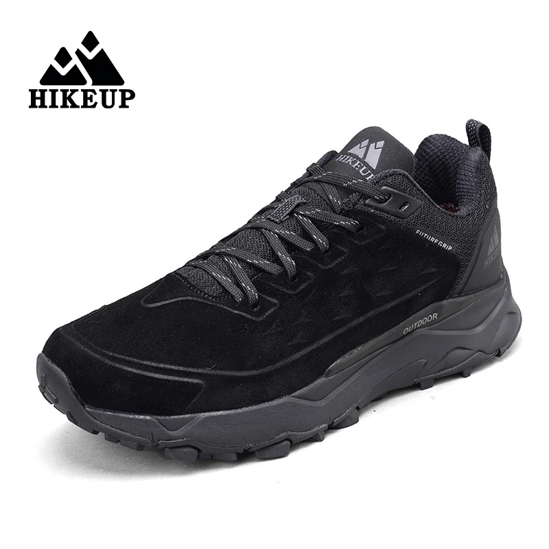 HIKEUP Hiking Shoes for Men Outdoor Sports Camping Hunting Walking Shoe Suede Genuine Leather Breathable Sneaker Non-slip - Image 2