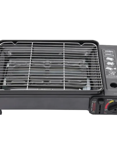 Portable Camping Grill Gas Stove BBQ Grills with Storage Box for Camping Traveling Trekking Travel Accessories 43*28.5*11.5cm