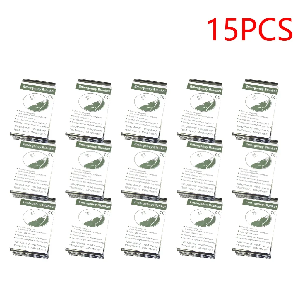 1-20PCS Emergency Blanket Outdoor Survival First Aid Kit Windproof Insulation Lifesaving PET Keep Foil Thermal Rescue Blanket - Image 8