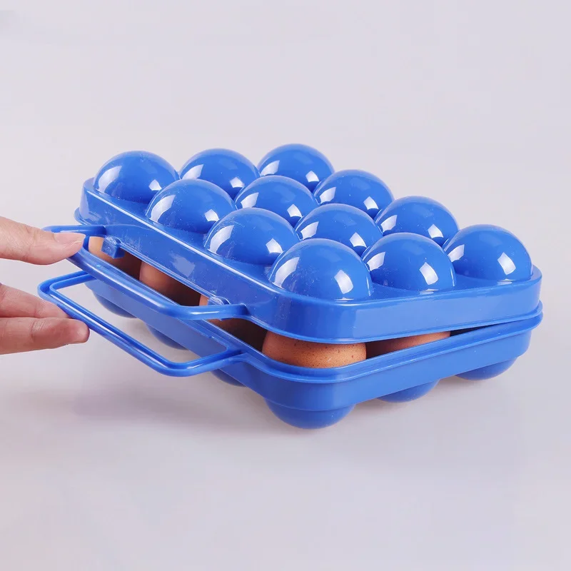 2/4/6/12 Grid Egg Storage Box Portable Egg Holder Container for Outdoor Camping Picnic Eggs Box Case Kitchen Organizer Case - Image 3