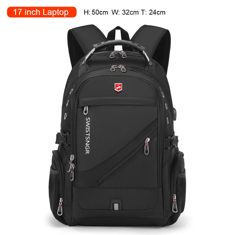 Brand Men's Backpack Anti-theft Waterproof 17inch Laptop Backpacks USB Charging Business Travel Backpack School Bag Male Mochila - Image 9
