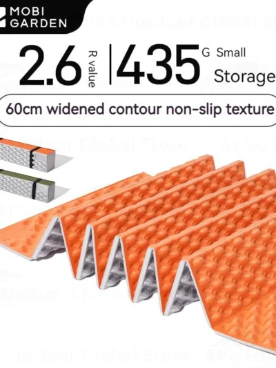 MOBI GARDEN Egg Nest Folding Aluminum Foil Thickness Moisture-proof Mat High Altitude Outdoor Hiking and Camping Mat 2.6R value