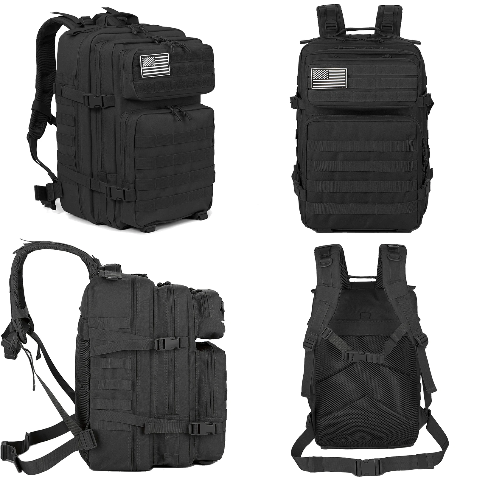 Tactical Backpacks Outdoor 45L Large Capacity Man 3 Days Molle Hking Bags For Outdoor Trekking Camping Backpack - Image 2
