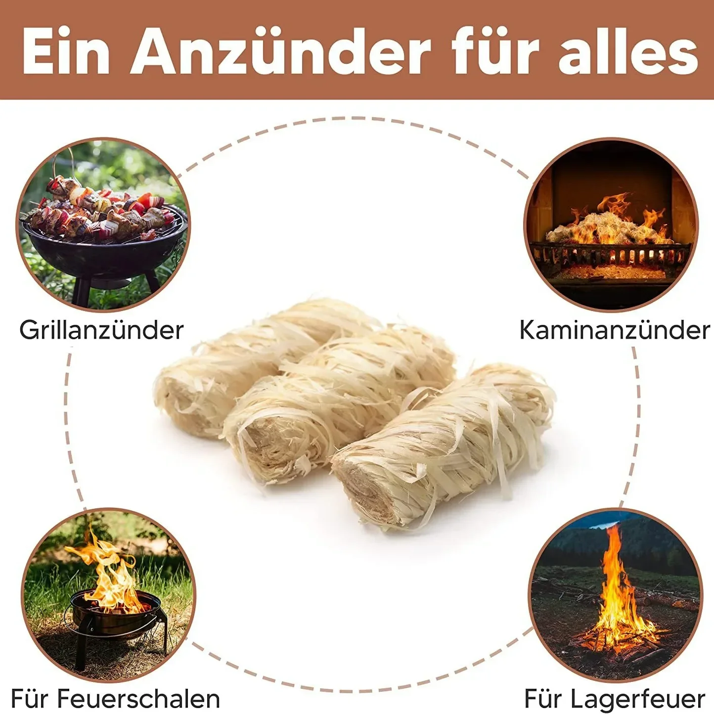 30/100pcs natural fire starter, wax wood stick, suitable for fireplace, barbecue stove, chimney oven, charcoal ignition - Image 2