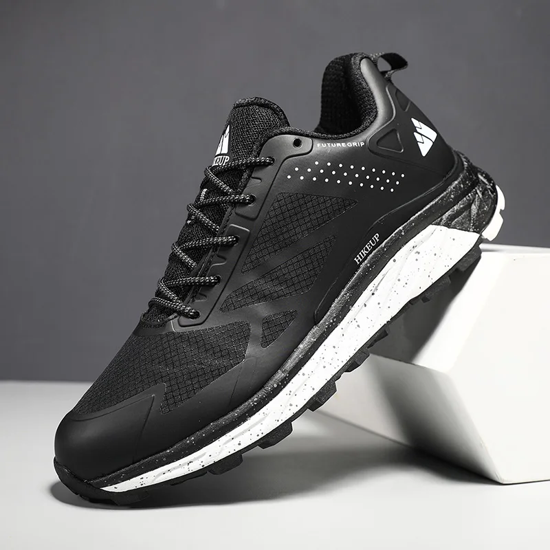 HIKEUP Men's Hiking Trail Running Shoes Breathable Hiking Sport Trail Male Comfort Trekking Running Sneakers - Image 6