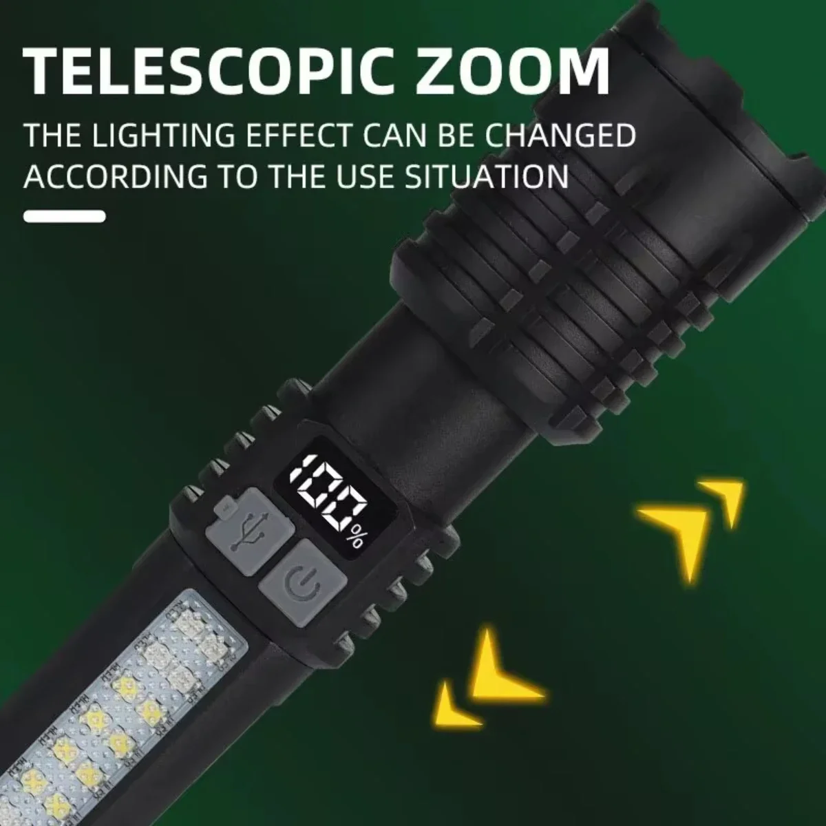 Super Bright Rechargeable LED Flashlight – Ultra Powerful Portable Torch, Outdoor Camping Lantern & Emergency Light - Image 5