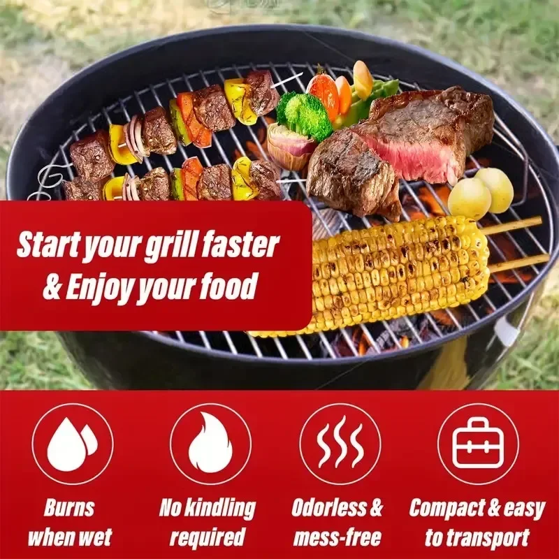 30/100pcs natural fire starter, wax wood stick, suitable for fireplace, barbecue stove, chimney oven, charcoal ignition - Image 5